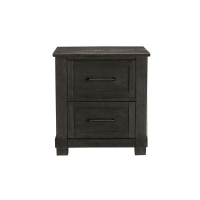 A-America Sun Valley Charcoal Nightstand