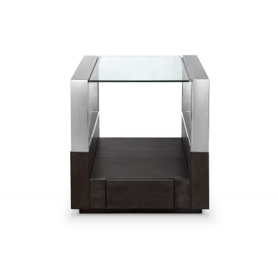 Magnussen Furniture Revere Rectangular End Table in Graphite