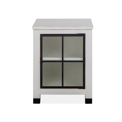 Magnussen Furniture Harper Springs Chairside End Table in Silo White