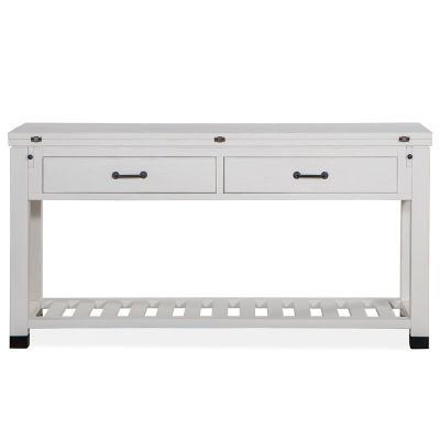 Magnussen Furniture Harper Springs Flip Top Sofa Table in Silo White