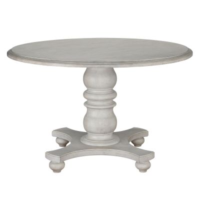 Universal Furniture Past Forward Ansen Round Dining Table in Dove White