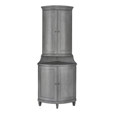 Universal Furniture Past Forward Justeene Corner Cabinet in Gray