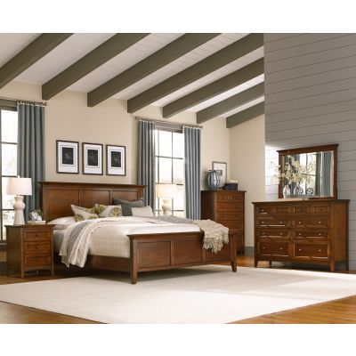 A-America Westlake Cherry Brown Panel Bed