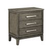 Kincaid Cascade Allyson Three Drawer Nightstand in Sable