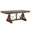 Magnussen Furniture Bay Creek Trestle Dining Table in Toasted Nutmeg