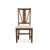 Magnussen Furniture Bay Creek Dining Side Chair with Upholstered Seat in Toasted Nutmeg