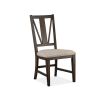 Magnussen Furniture Westley Falls Dining Side Chair with Upholstered Seat in Graphite