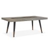 Magnussen Furniture Ryker Rectangular Dining Table in Nocturn Black and Coventry Grey 